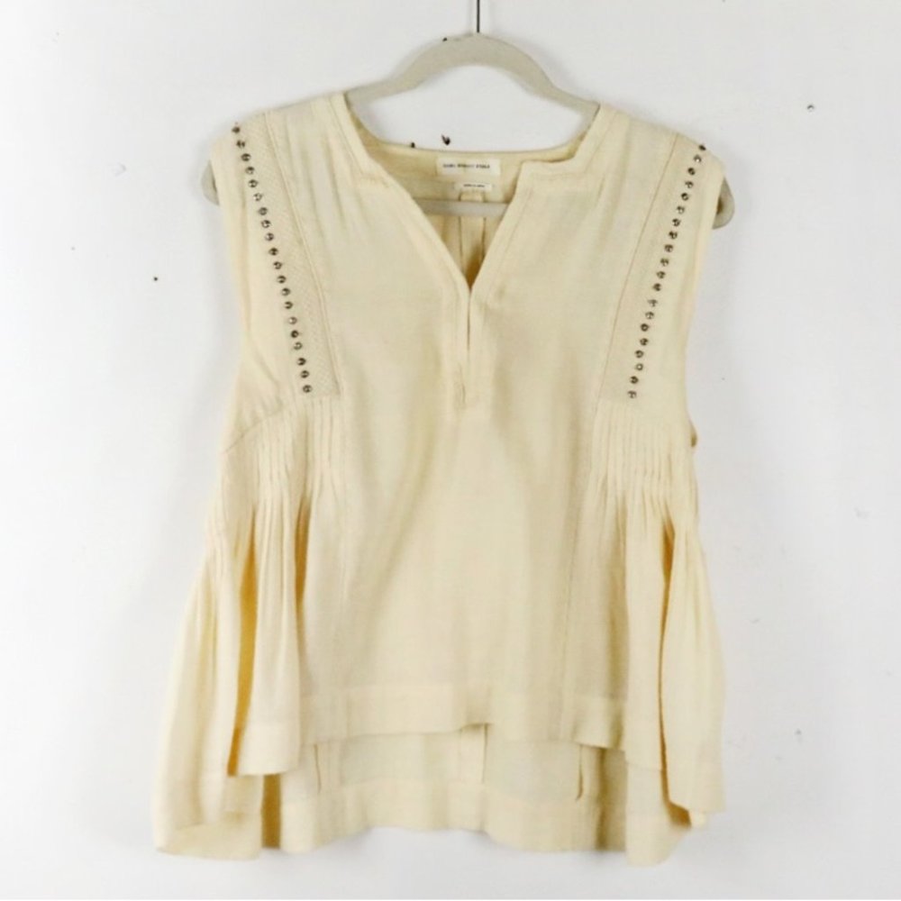 Isabel Marant Etoile Cream Sleeveless Top
